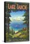 Lake Tahoe-Kerne Erickson-Framed Stretched Canvas