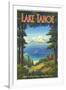 Lake Tahoe-Kerne Erickson-Framed Giclee Print