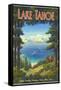 Lake Tahoe-Kerne Erickson-Framed Stretched Canvas