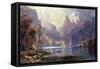 Lake Tahoe-Albert Bierstadt-Framed Stretched Canvas