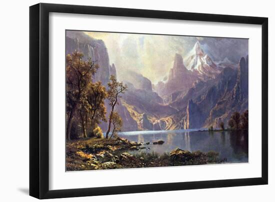 Lake Tahoe-Albert Bierstadt-Framed Art Print
