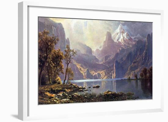 Lake Tahoe-Albert Bierstadt-Framed Art Print