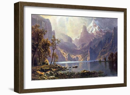 Lake Tahoe-Albert Bierstadt-Framed Premium Giclee Print