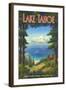 Lake Tahoe-Kerne Erickson-Framed Art Print