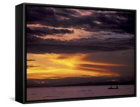 Lake Tanganyika From Within Gombe National Park, Tanzania-Kristin Mosher-Framed Stretched Canvas