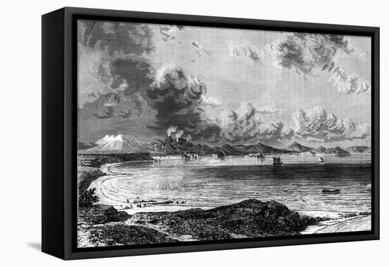 Lake Taupo, North Island, New Zealand, 1886-Eugene Ciceri-Framed Stretched Canvas