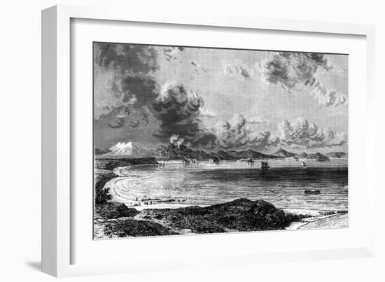 Lake Taupo, North Island, New Zealand, 1886-Eugene Ciceri-Framed Giclee Print