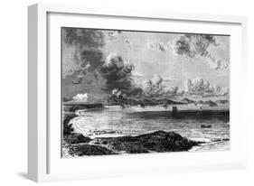 Lake Taupo, North Island, New Zealand, 1886-Eugene Ciceri-Framed Giclee Print