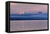 Lake Taupo with Mount Ruapehu and Mount Ngauruhoe at Dawn-Stuart-Framed Stretched Canvas