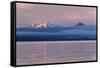 Lake Taupo with Mount Ruapehu and Mount Ngauruhoe at Dawn-Stuart-Framed Stretched Canvas