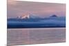 Lake Taupo with Mount Ruapehu and Mount Ngauruhoe at Dawn-Stuart-Mounted Photographic Print