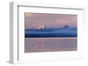 Lake Taupo with Mount Ruapehu and Mount Ngauruhoe at Dawn-Stuart-Framed Photographic Print