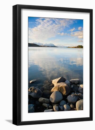 Lake Tekapo at Sunset, Southern Lakes, Canterbury Region, South Island, New Zealand, Pacific-Matthew Williams-Ellis-Framed Photographic Print