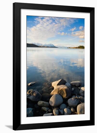 Lake Tekapo at Sunset, Southern Lakes, Canterbury Region, South Island, New Zealand, Pacific-Matthew Williams-Ellis-Framed Photographic Print