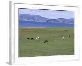 Lake Terkhiin Tsagaan Nuur, Volcanic Region of Khorgo, Arkhangai, Mongolia, Central Asia-Bruno Morandi-Framed Photographic Print