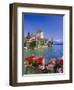 Lake Thun (Thunersee) and Oberhofen Castle, Bernese Oberland, Switzerland, Europe-Simon Harris-Framed Photographic Print