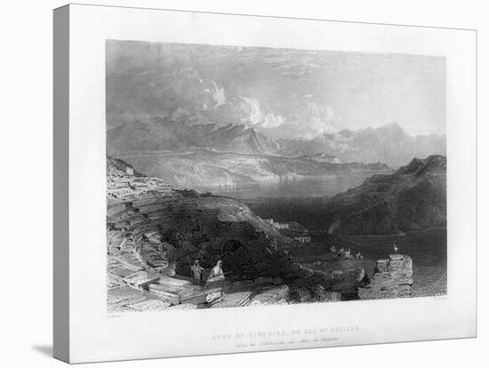 Lake Tiberias, or the Sea of Galilee, Israel, 1841-W Floyd-Stretched Canvas