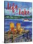 Lake Time Vertical II-Paul Brent-Stretched Canvas