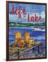 Lake Time Vertical II-Paul Brent-Framed Art Print