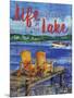 Lake Time Vertical II-Paul Brent-Mounted Art Print