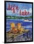 Lake Time Vertical II-Paul Brent-Framed Art Print