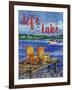 Lake Time Vertical II-Paul Brent-Framed Art Print