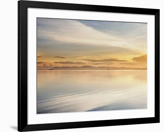 Lake Titicaca at sunrise, Puno, Peru, South America-Karol Kozlowski-Framed Photographic Print