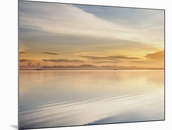 Lake Titicaca at sunrise, Puno, Peru, South America-Karol Kozlowski-Mounted Photographic Print