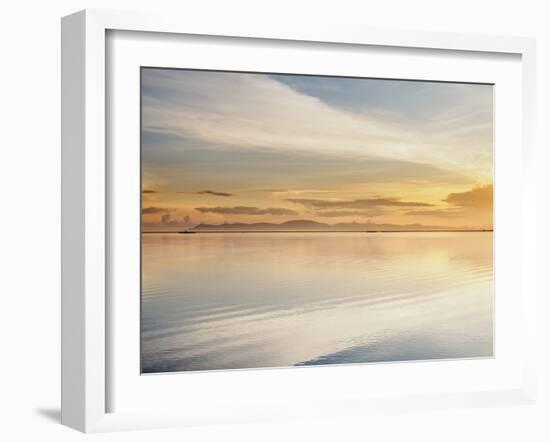 Lake Titicaca at sunrise, Puno, Peru, South America-Karol Kozlowski-Framed Photographic Print