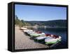 Lake Titisee, Black Forest, Baden-Wurttemburg, Germany-Hans Peter Merten-Framed Stretched Canvas