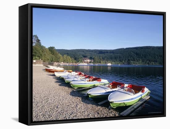 Lake Titisee, Black Forest, Baden-Wurttemburg, Germany-Hans Peter Merten-Framed Stretched Canvas