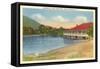 Lake Tomahawk, Black Mountain, North Carolina-null-Framed Stretched Canvas