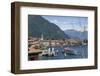 Lake Tourist Boat Arriving, Bellagio, Lake Como, Italian Lakes, Lombardy, Italy, Europe-James Emmerson-Framed Photographic Print