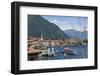 Lake Tourist Boat Arriving, Bellagio, Lake Como, Italian Lakes, Lombardy, Italy, Europe-James Emmerson-Framed Photographic Print