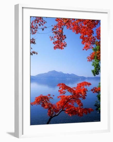 Lake Toyah and Mt. Usu-null-Framed Photographic Print