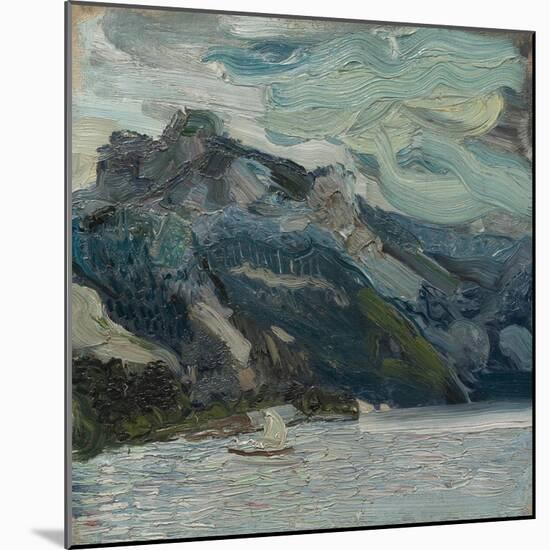 Lake Traun with Mountain Sleeping Greek, 1907-Richard Gerstl-Mounted Giclee Print