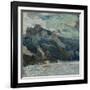 Lake Traun with Mountain Sleeping Greek, 1907-Richard Gerstl-Framed Giclee Print