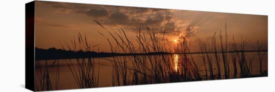 Lake Travis at Sunset, Austin, Texas-null-Stretched Canvas