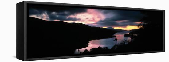 Lake Tummel Tayside Scotland-null-Framed Stretched Canvas