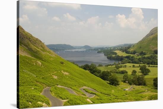 Lake Ullswater from Martindale Road, Lake District National Park, Cumbria, England-James Emmerson-Stretched Canvas