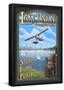 Lake Union Float Plane, Seattle, Washington-null-Framed Poster