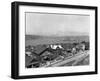 Lake Union from Capitol Hill after snow Photograph - Seattle, WA-Lantern Press-Framed Art Print