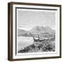 Lake Van, Tadwan Bay and Mount Nimrud, Turkey, 1895-null-Framed Giclee Print
