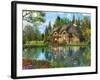 Lake View Cottage (Variant 1)-Dominic Davison-Framed Art Print