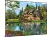 Lake View Cottage (Variant 1)-Dominic Davison-Mounted Art Print