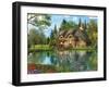 Lake View Cottage (Variant 1)-Dominic Davison-Framed Art Print