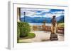 Lake View From a Villa Terrace, Lake Como, Italy-George Oze-Framed Photographic Print