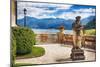 Lake View From a Villa Terrace, Lake Como, Italy-George Oze-Mounted Photographic Print