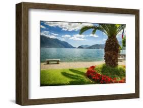 Lake View From Menaggio-George Oze-Framed Photographic Print