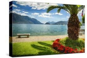 Lake View From Menaggio-George Oze-Stretched Canvas